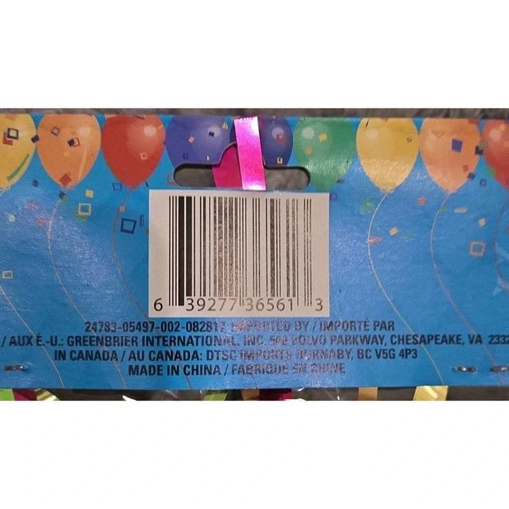 8 Party Blowouts Assorted Colors Plastic Paper Kids Party Supplies Ages 2+